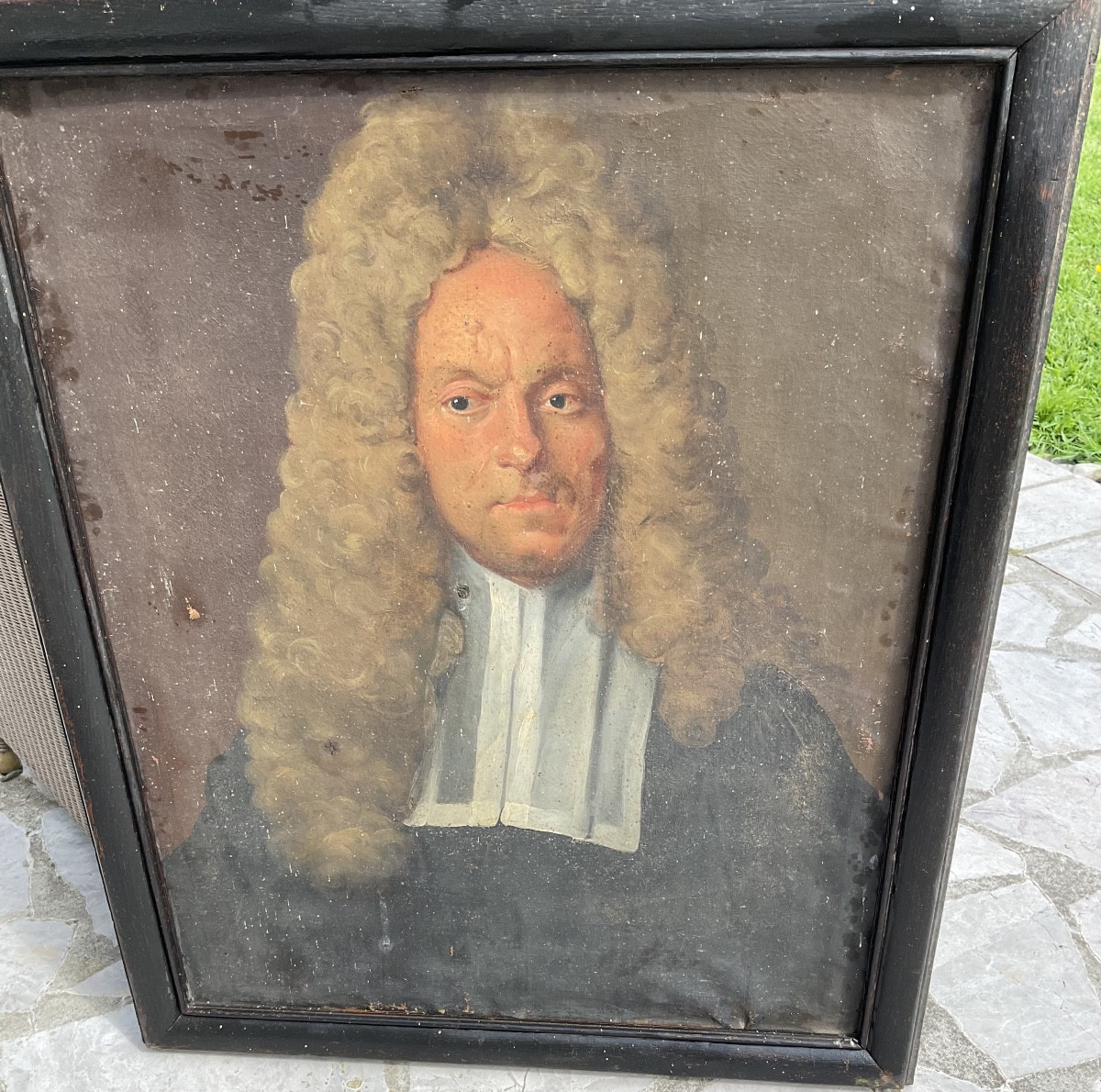Portrait Of A Man In A Wig, As Is-photo-2