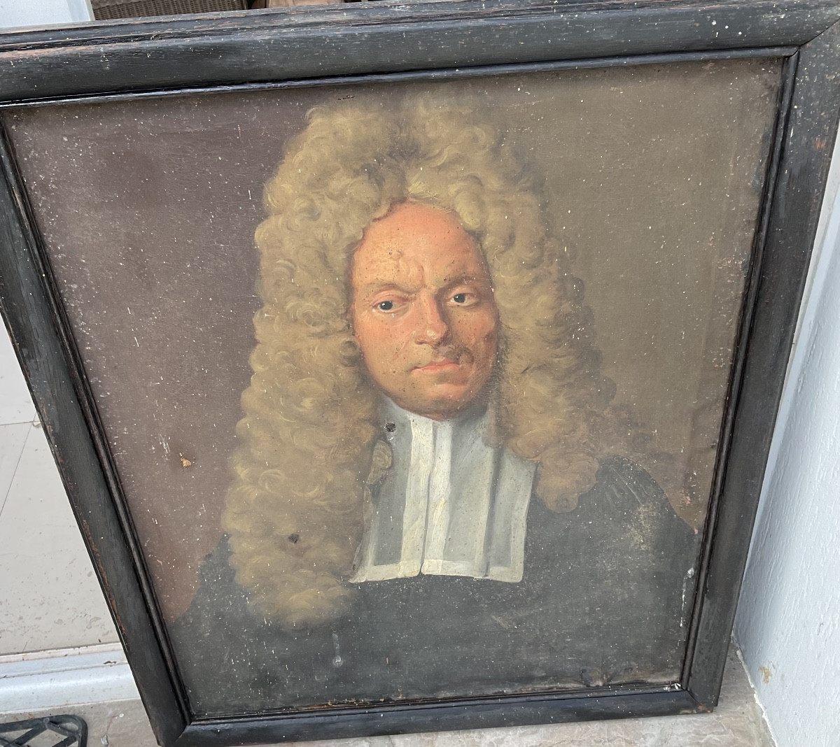Portrait Of A Man In A Wig, As Is-photo-2