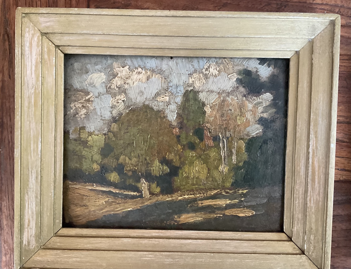 Deux études de tableaux sur carton début XXe-photo-2