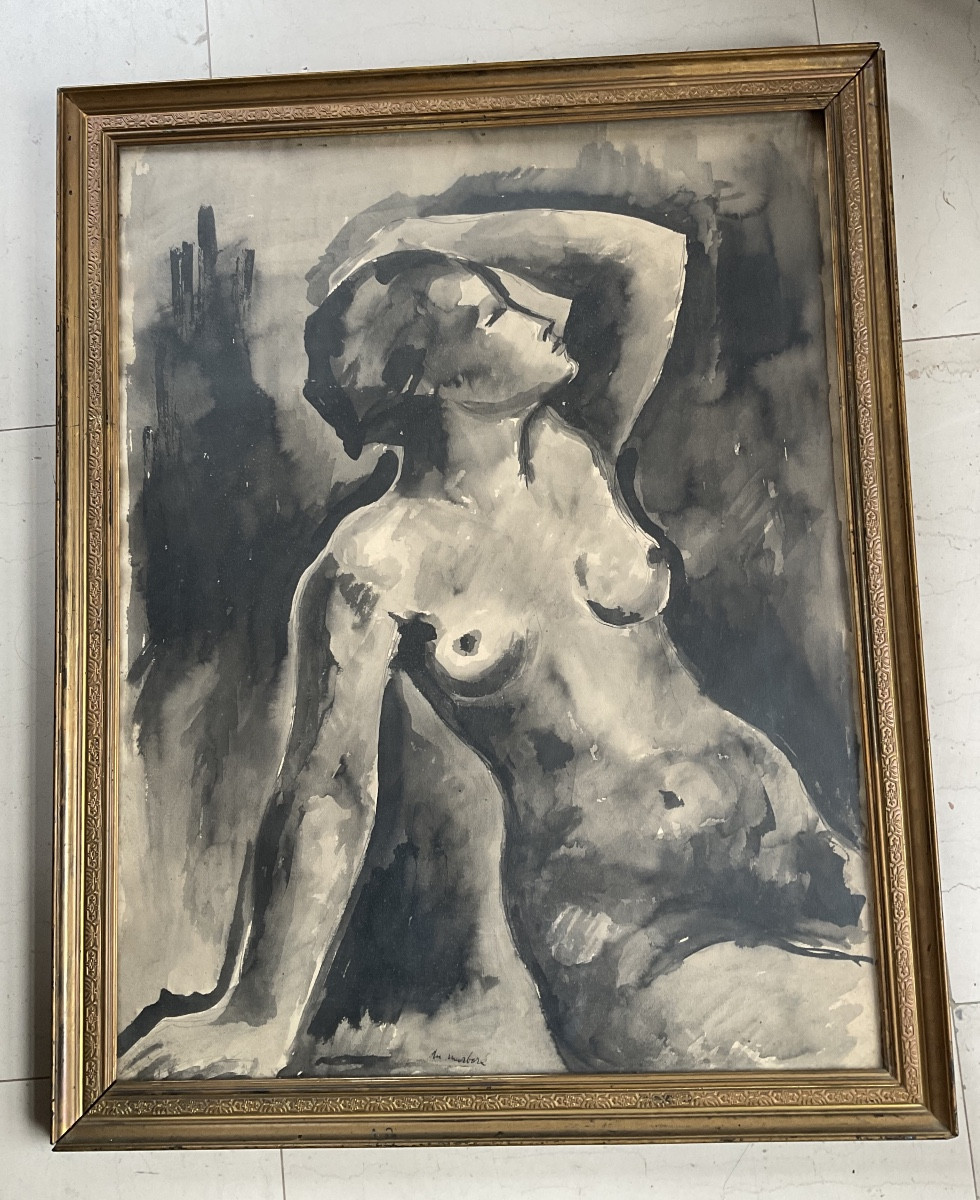 Jean du Marbore lavis nu 1930-photo-2