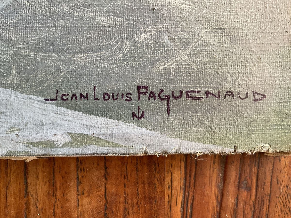 Toile de Paguenaud effet de lumière sur la mer-photo-3