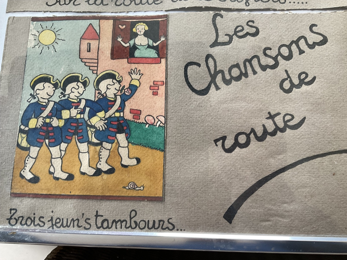 7 Aquarelles chansons de Route par MICHEL HERBERT  MONTMARTRE-photo-4