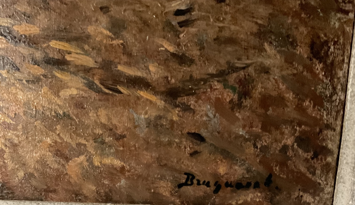Vue Du Midi Les Martigues Oil On Wood-photo-4