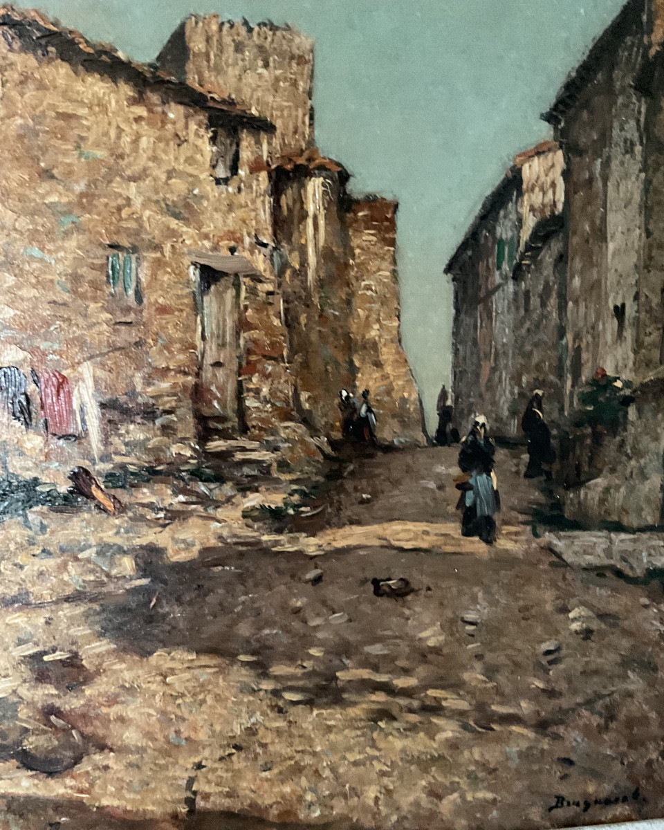 Vue Du Midi Les Martigues Oil On Wood