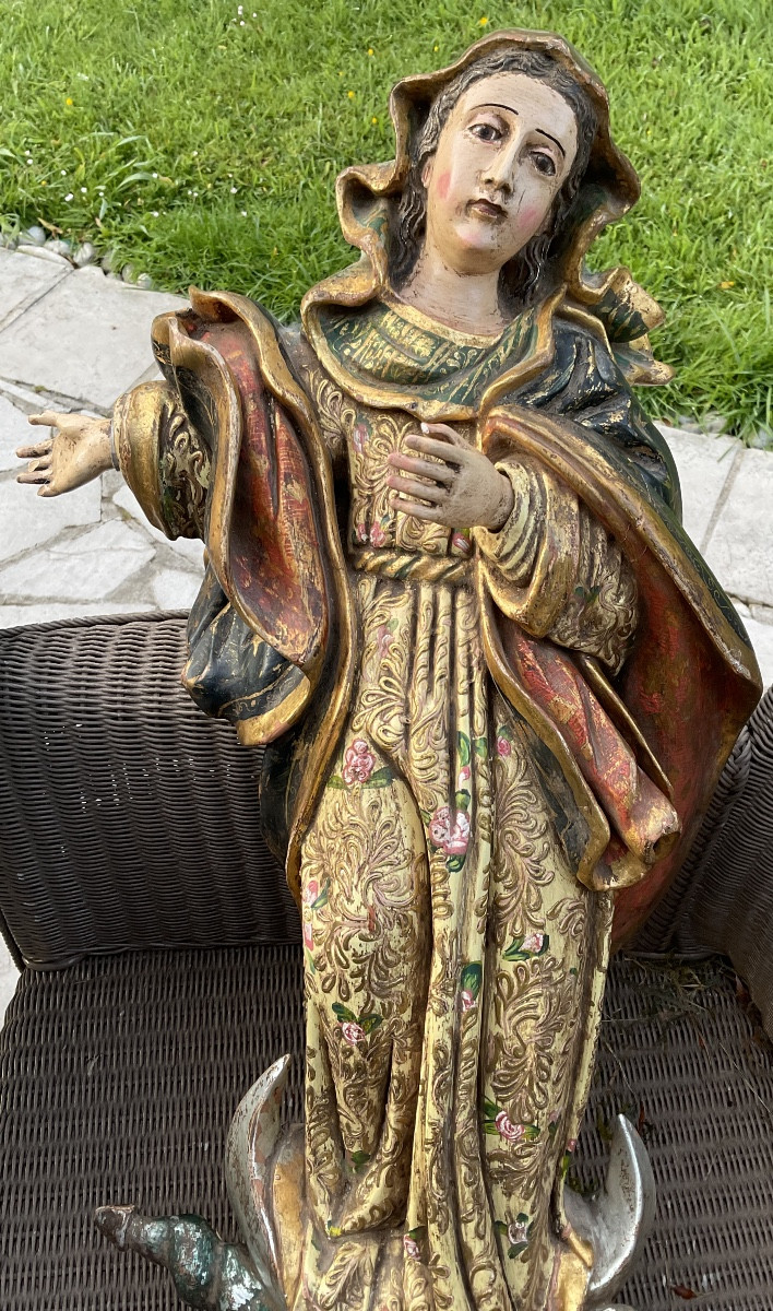 Vierge de l’Immaculee Conception XVIIIe colonies hispaniques-photo-3