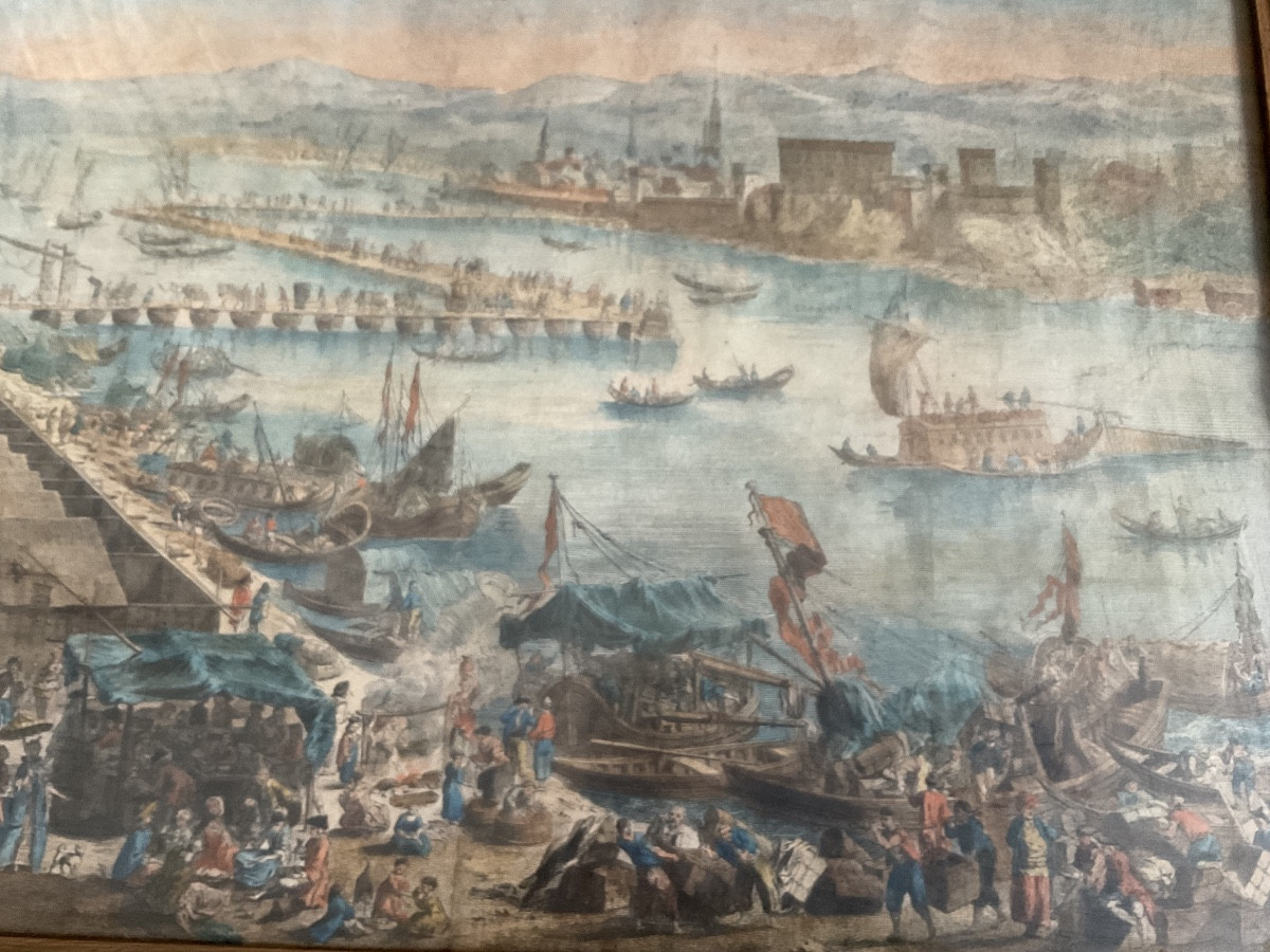 Stunning 18th-century Beaucaire Fair Print-photo-2