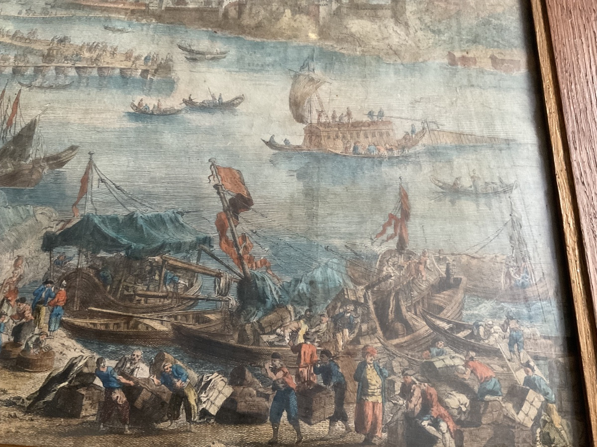 Stunning 18th-century Beaucaire Fair Print-photo-2