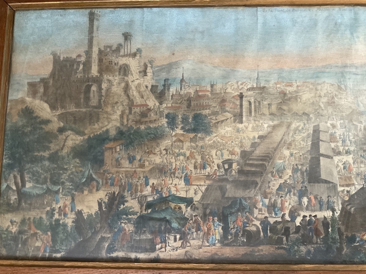 Stunning 18th-century Beaucaire Fair Print-photo-5