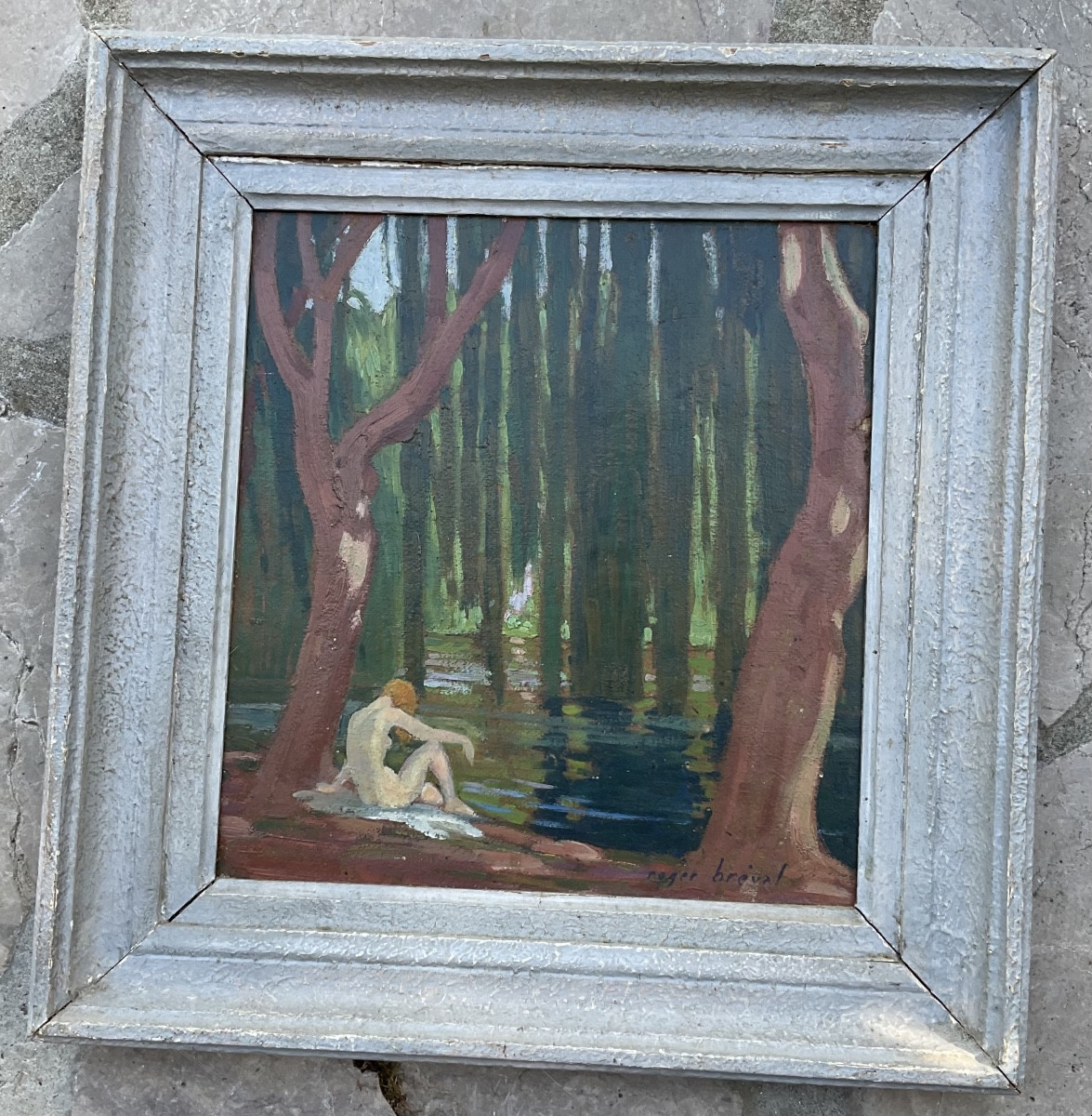 Nu au saule pleureur par Roger Breval-photo-2