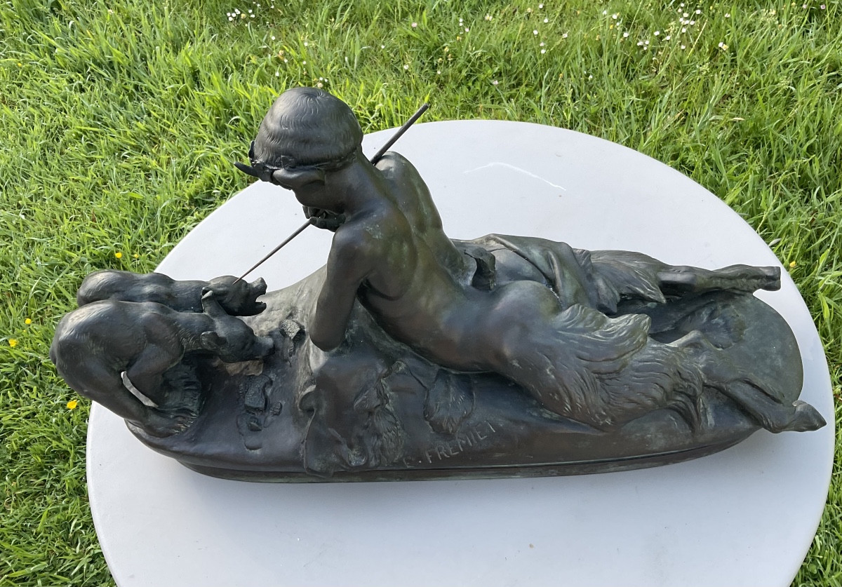 Bronze grand modèle de Fremiet fonte Barbedienne-photo-3