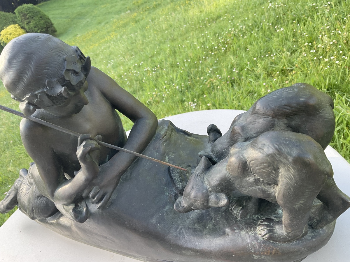 Bronze grand modèle de Fremiet fonte Barbedienne-photo-3