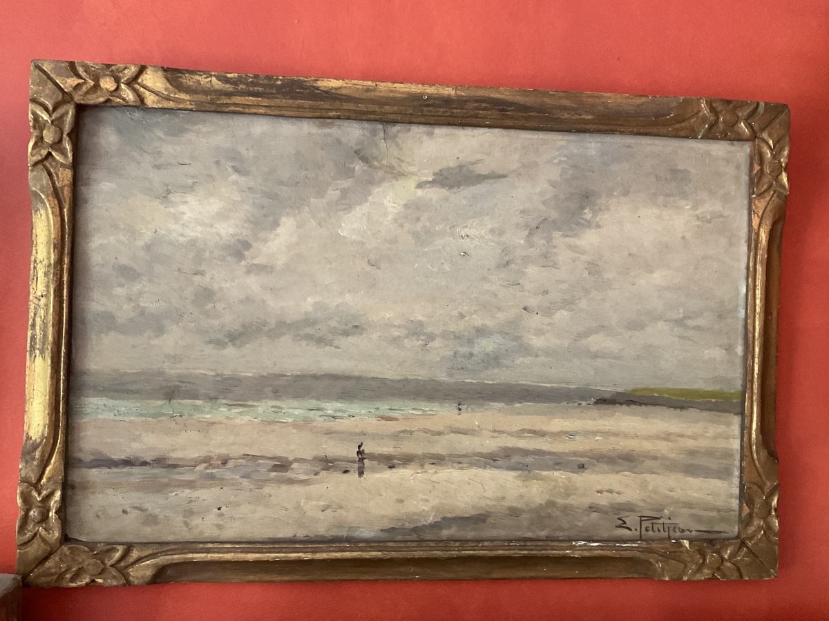 Edmond Petitjean bord de plage-photo-2