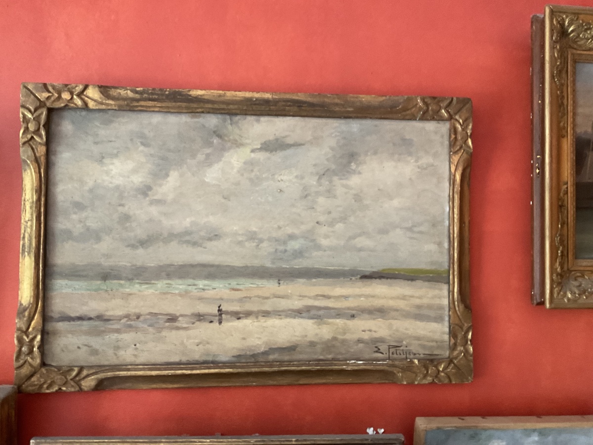 Edmond Petitjean bord de plage