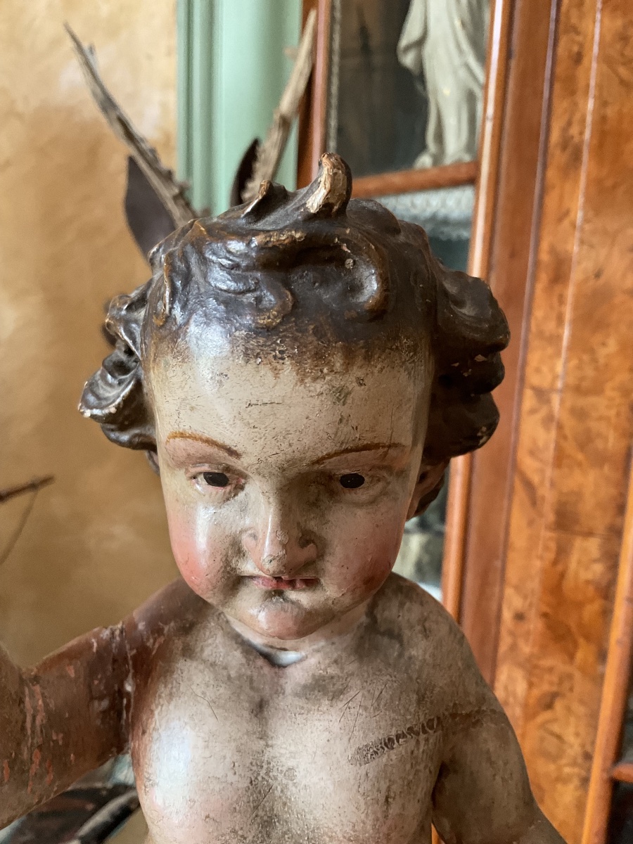 Enfant jesus boi polychrome Espagne XVIIIe-photo-5