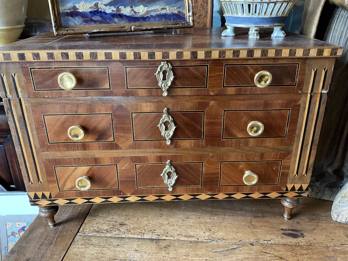 Commode coffre de maitriseLouis XVI-photo-3