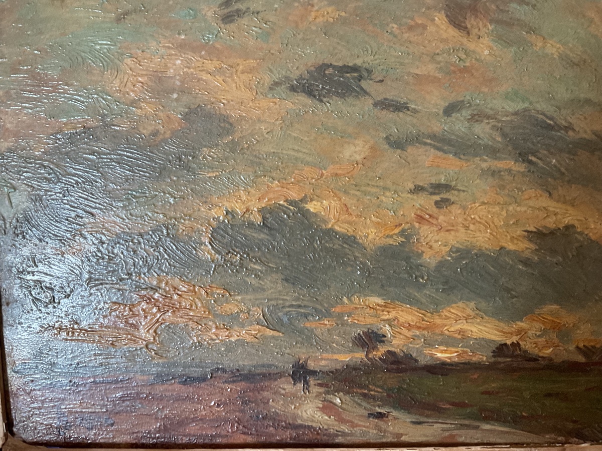 Clicher de soleil baie de Somme Huil sur bois-photo-3
