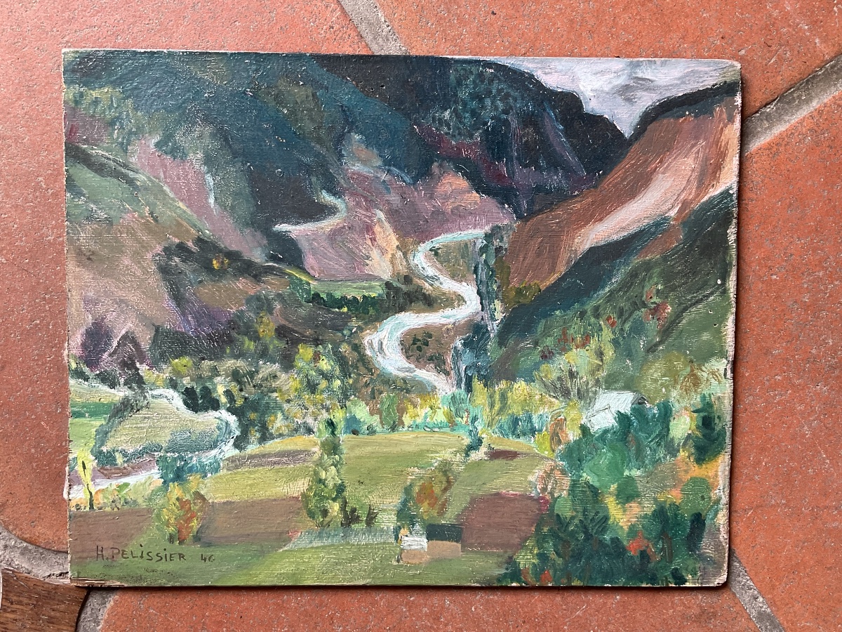 Mountain Landscape By H Pelissier-photo-2