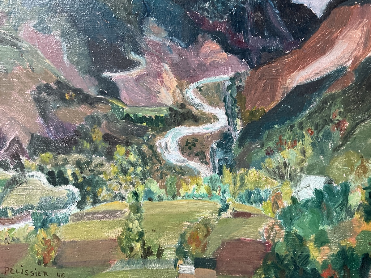 Mountain Landscape By H Pelissier-photo-4
