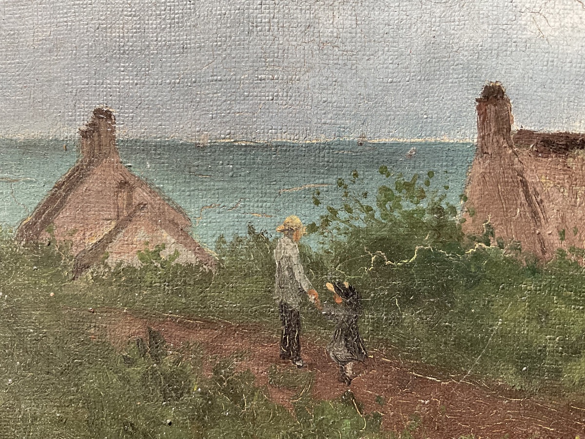 Grandpa And His Granddaughter At The Seaside-photo-4