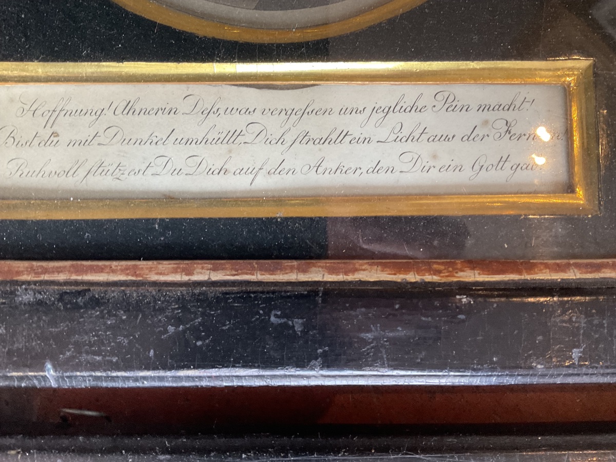 Amazing Pair Of Frames With Engraving And Text In German-photo-3