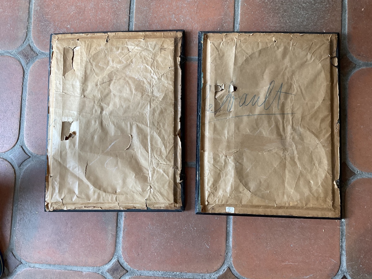 Amazing Pair Of Frames With Engraving And Text In German-photo-1