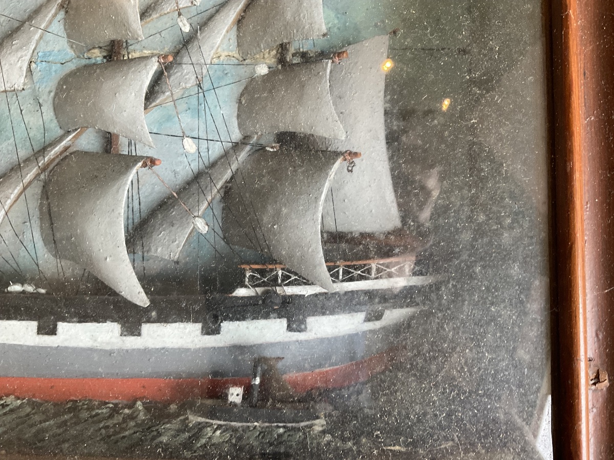 Diorama Wooden Sailboat-photo-4