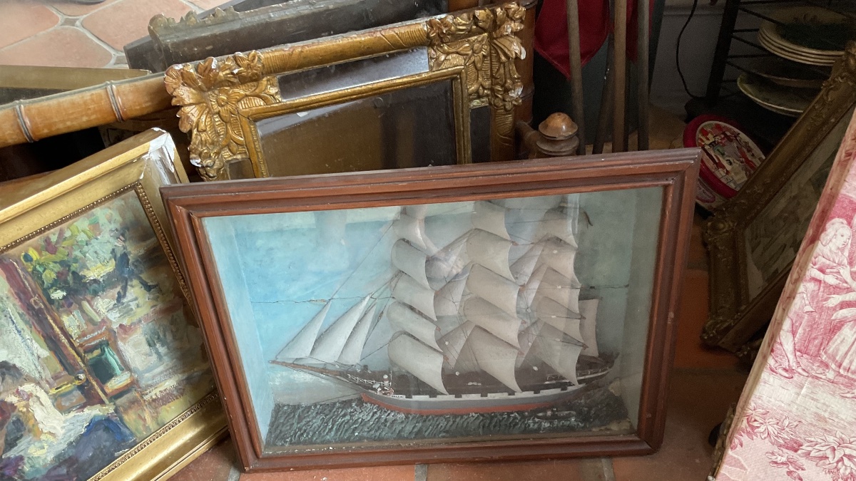 Diorama Wooden Sailboat
