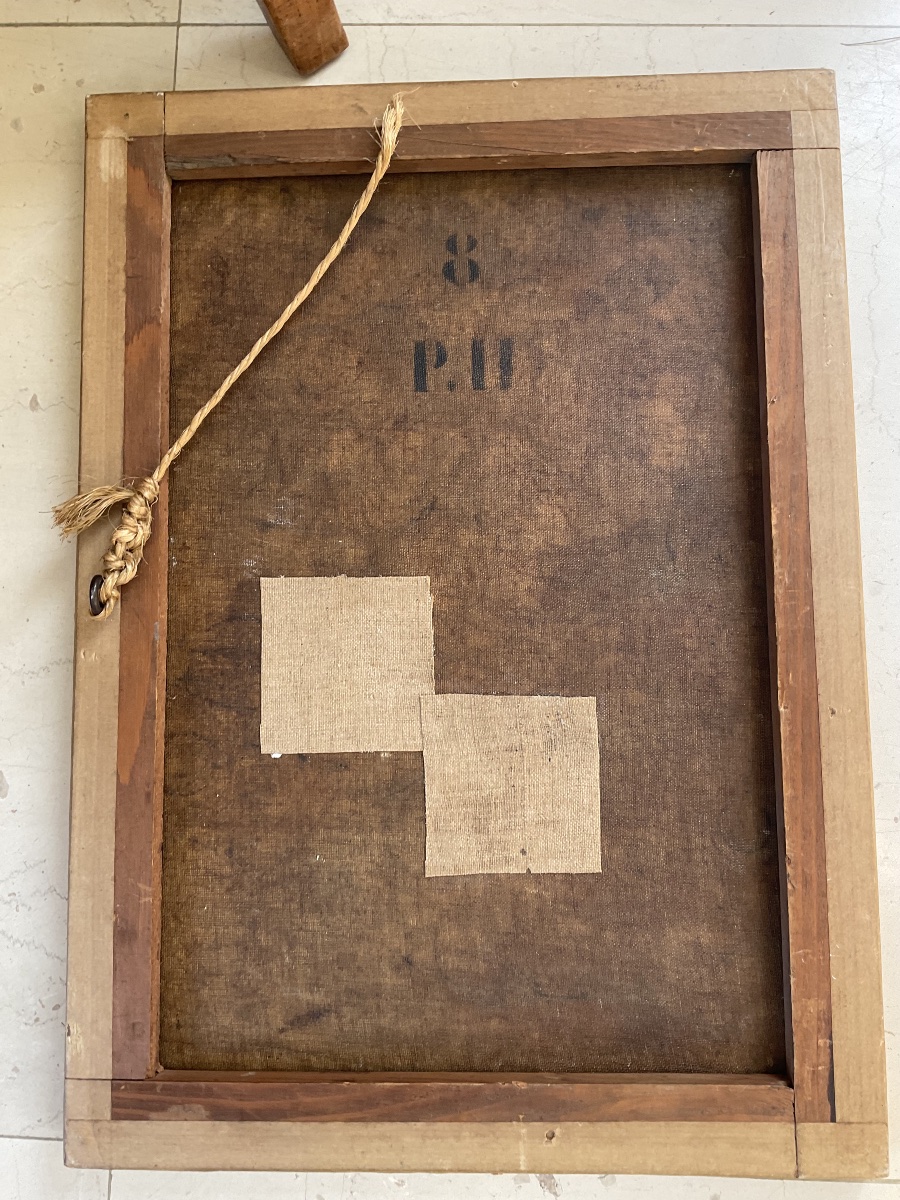 Bretagne huile sur toile par F Flicck-photo-1