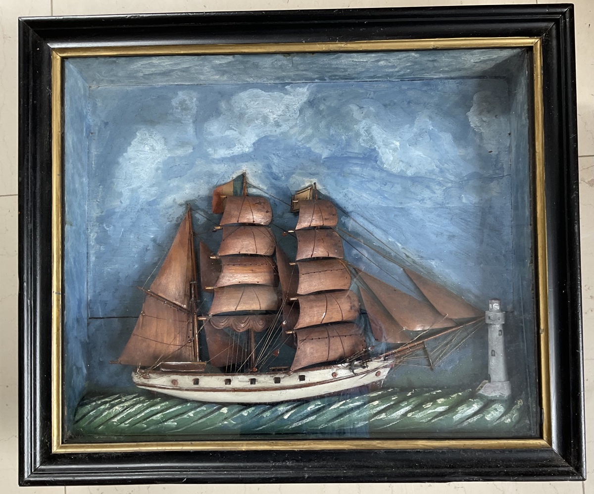 Diorama Sea And Wooden Sails-photo-2