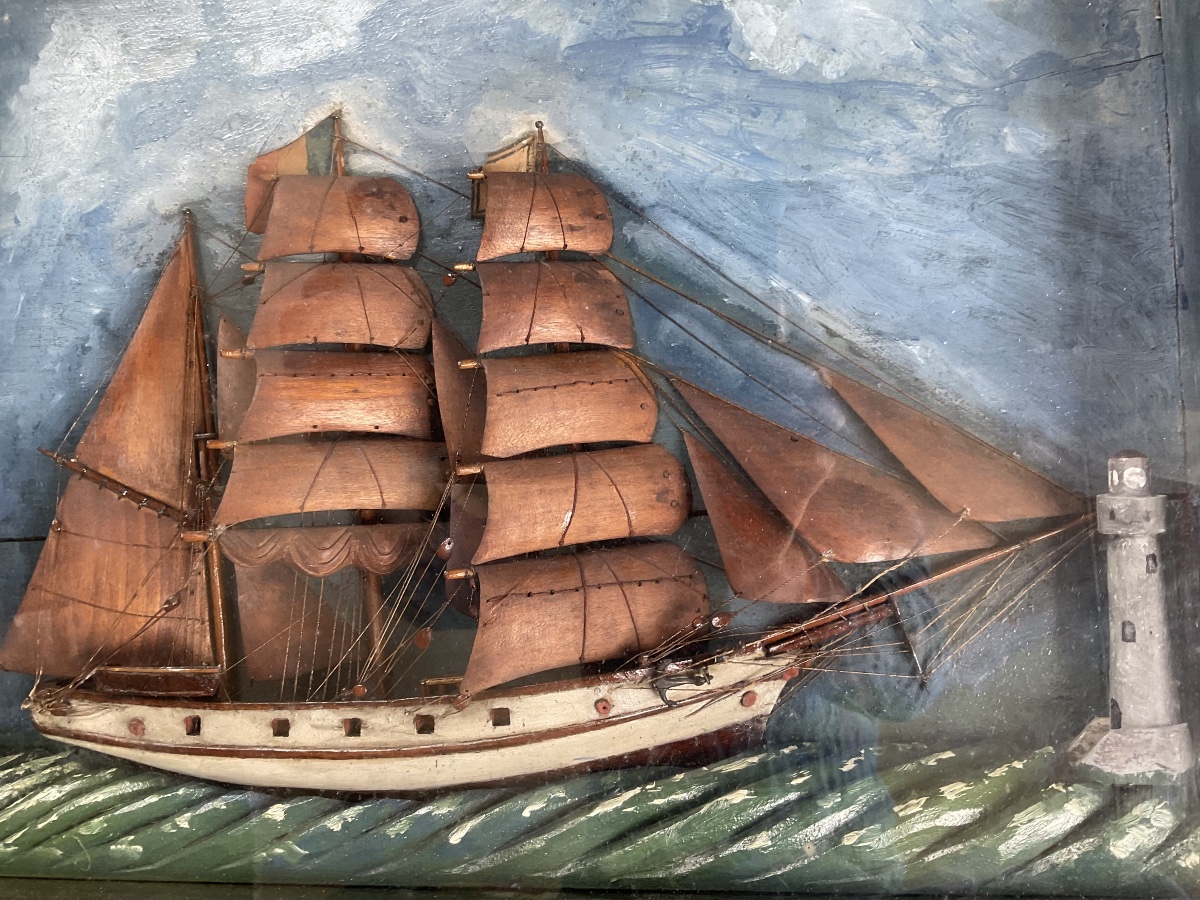 Diorama Sea And Wooden Sails