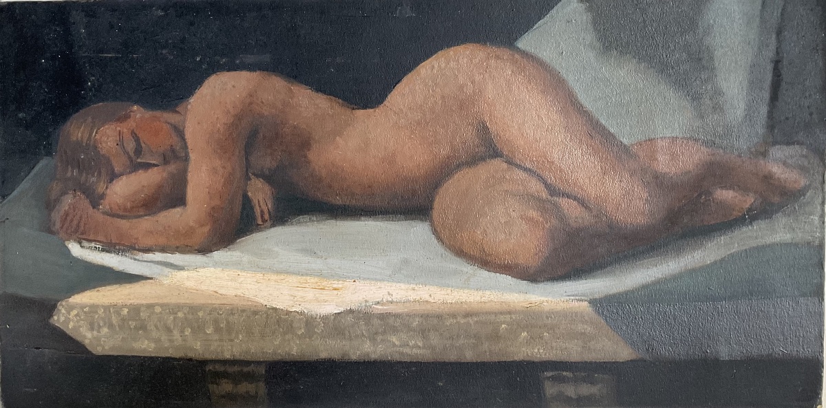 Nude 1930 On Double-sided Cardboard