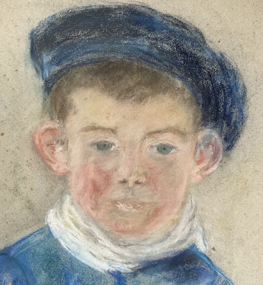 Portrait de jeune matelot pastel 