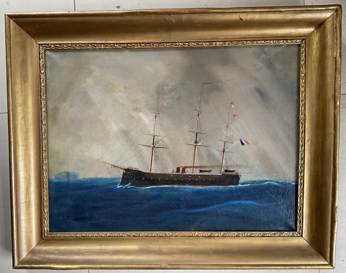 Huile sur toile de Ch Dubreuil-photo-3