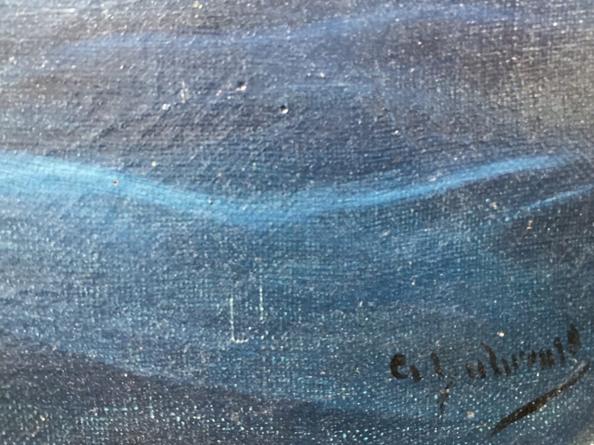 Huile sur toile de Ch Dubreuil-photo-4