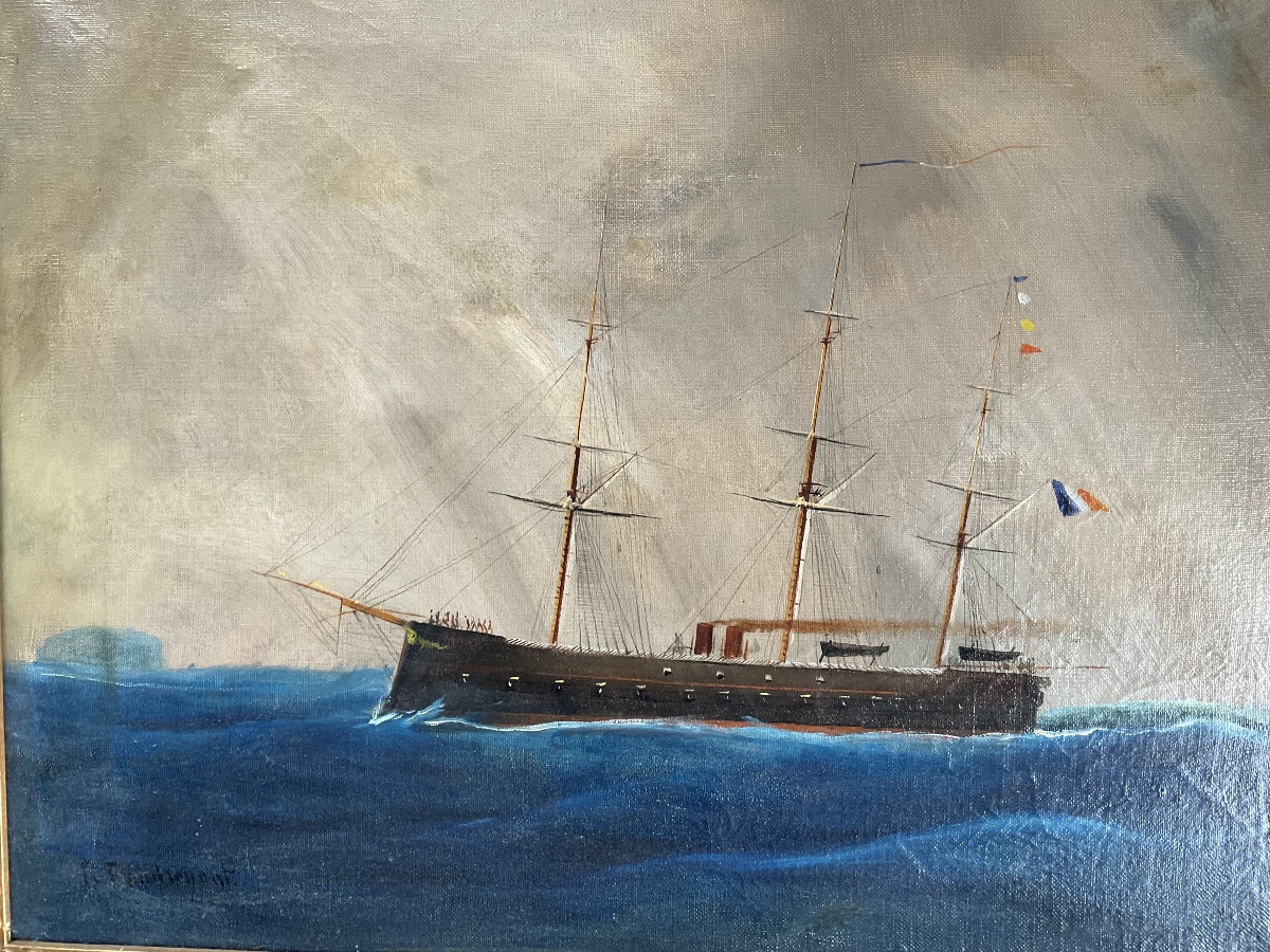 Huile sur toile de Ch Dubreuil-photo-1