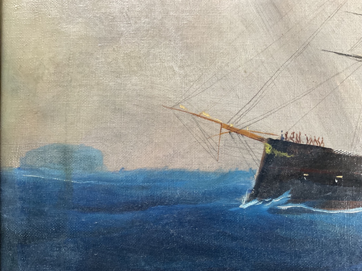 Huile sur toile de Ch Dubreuil-photo-2