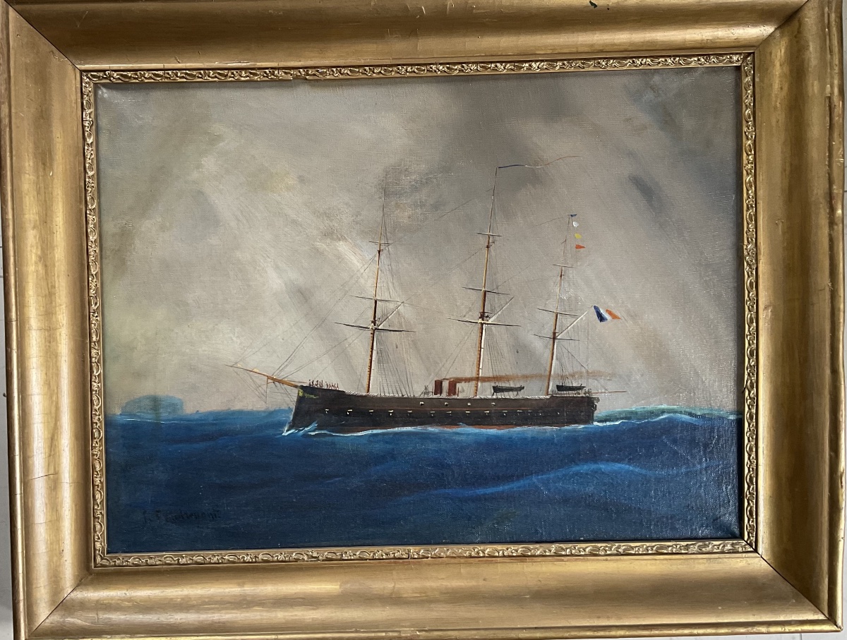 Huile sur toile de Ch Dubreuil