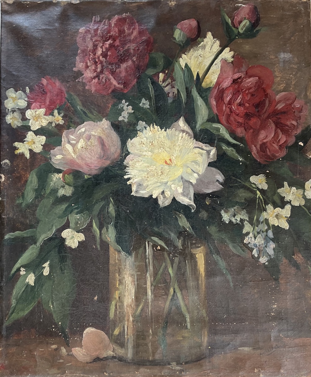 Toile fleurs  