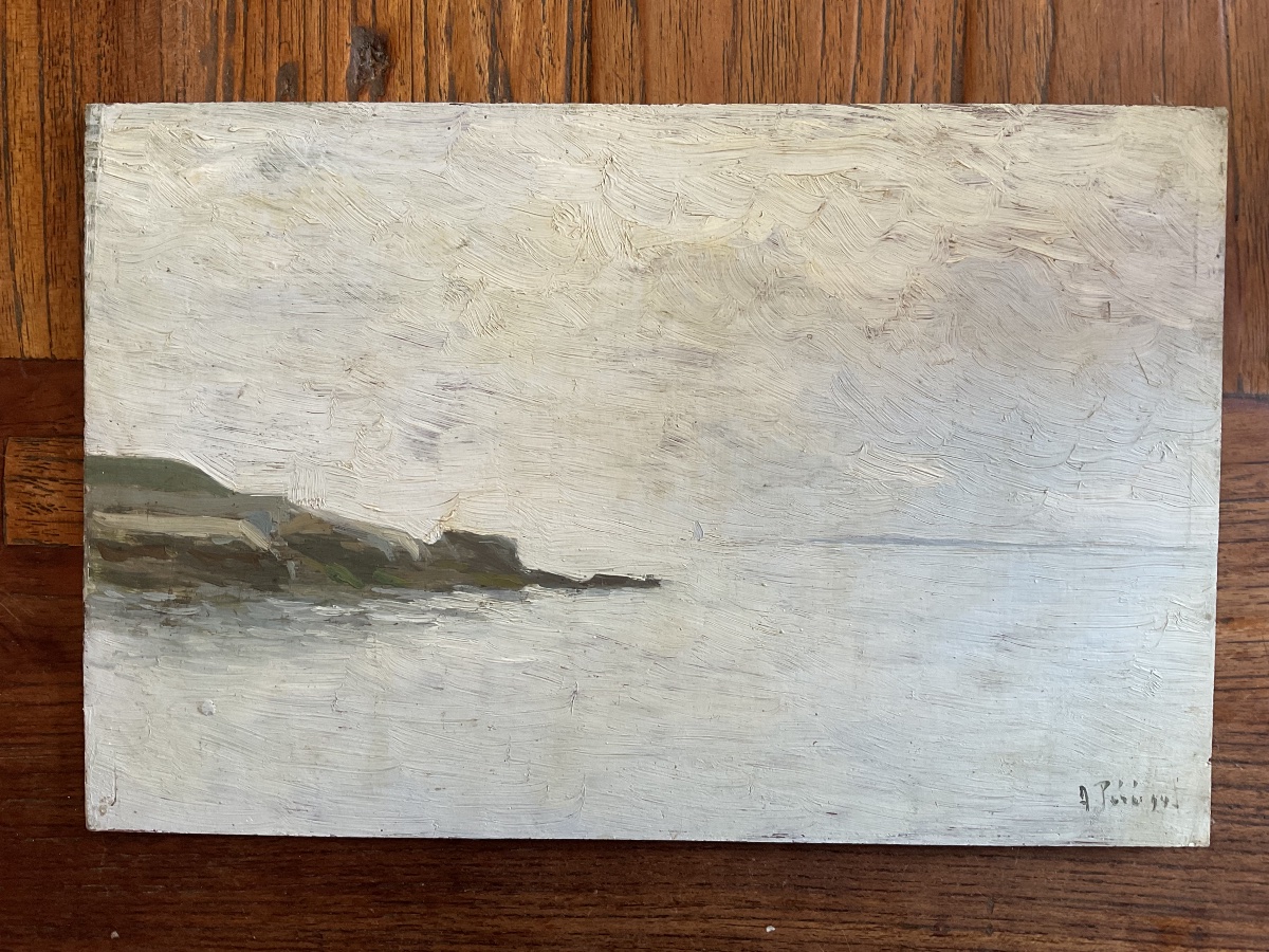 Oil On Panel, Signed -photo-2