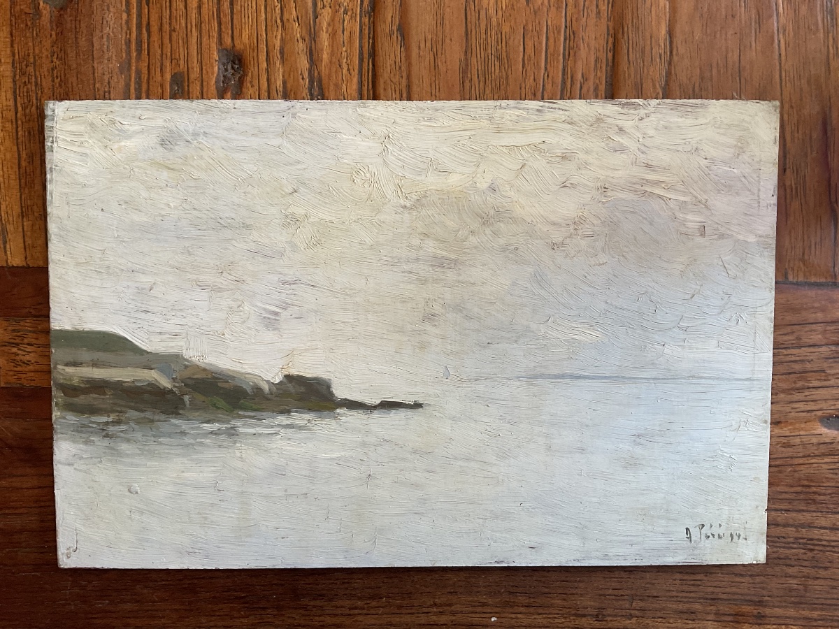 Oil On Panel, Signed -photo-4