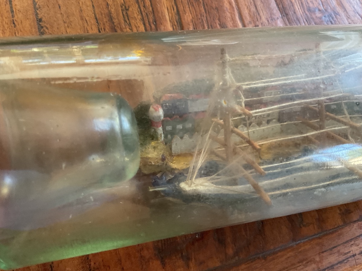 Ship In A Bottle With A Harbor-photo-3