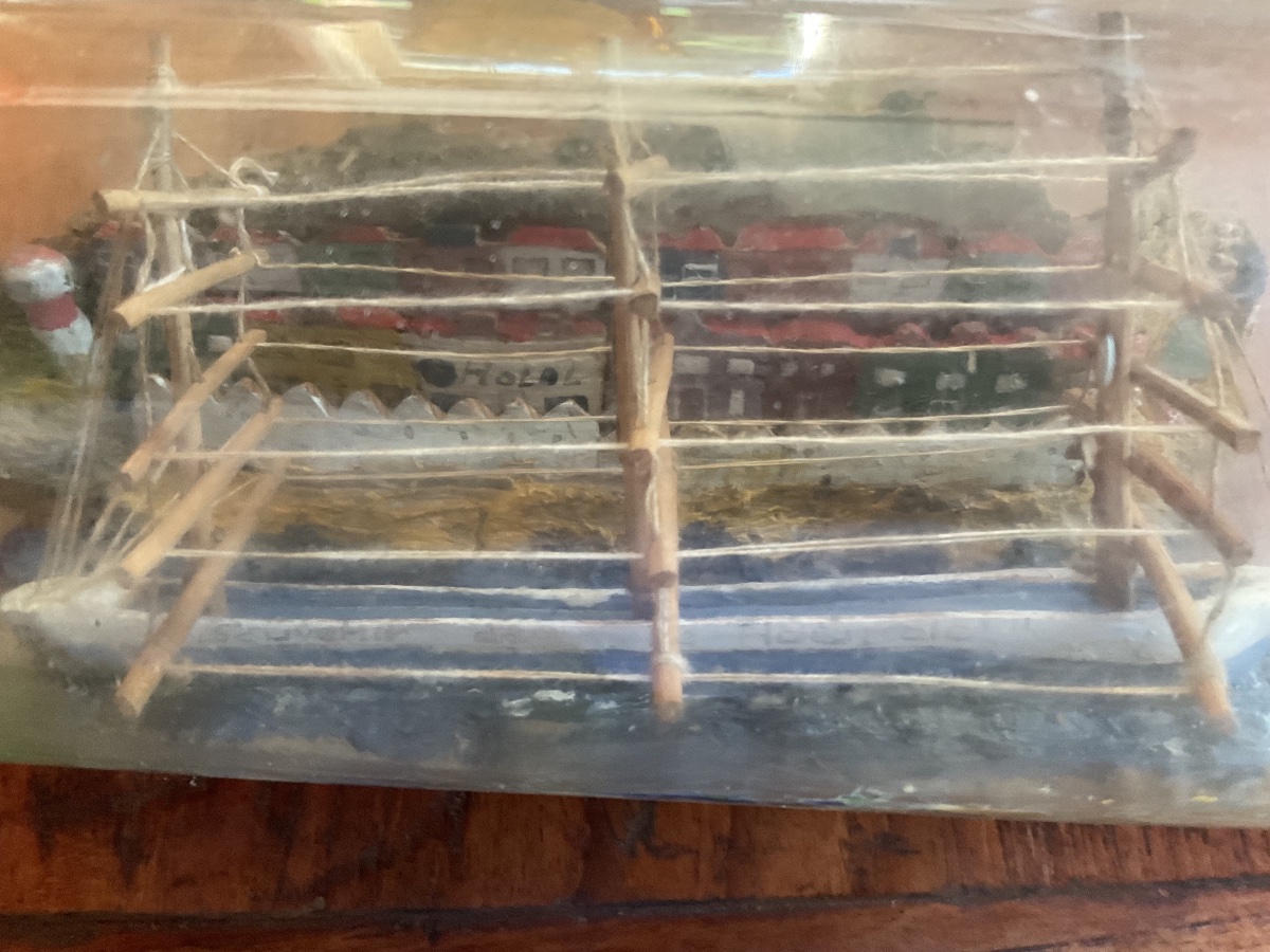 Ship In A Bottle With A Harbor-photo-1