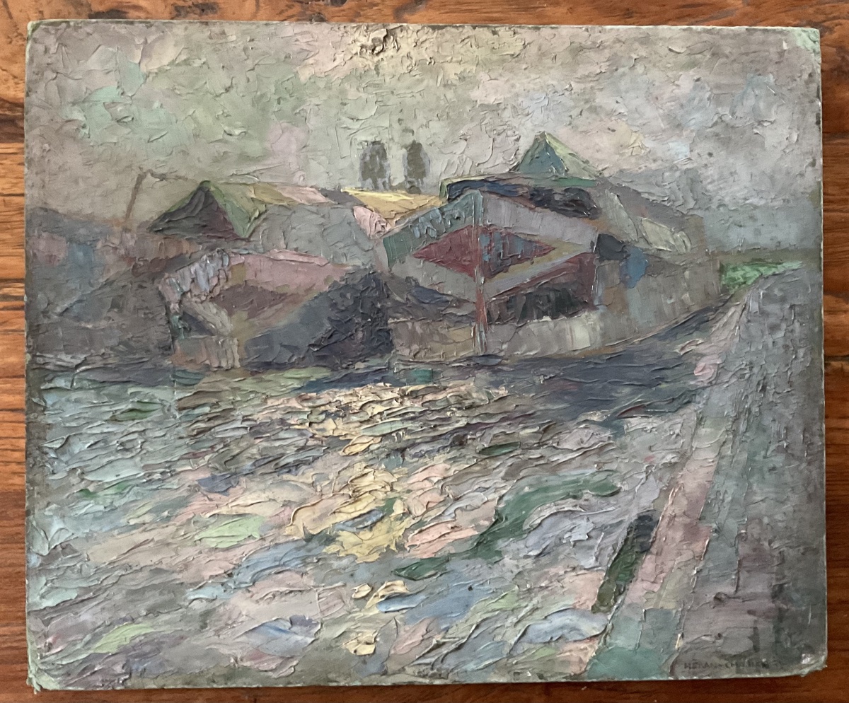 Washing Boats In Paris, 1918, By Heran Chaban