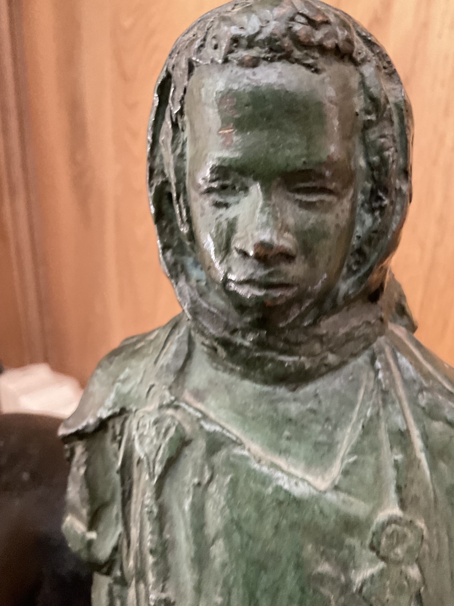 Bronze orientaliste patine verte Susse fondeur sculp Jacquin-photo-4