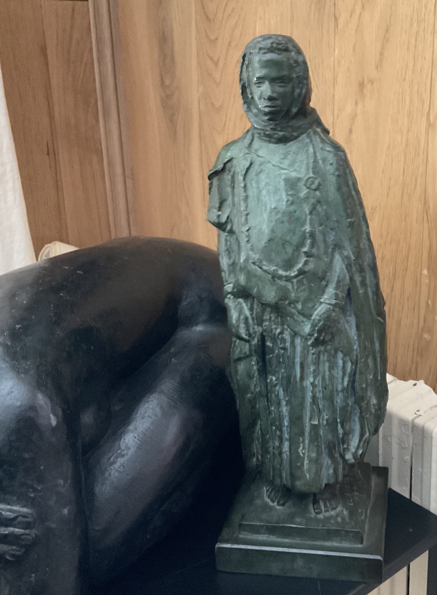 Bronze orientaliste patine verte Susse fondeur sculp Jacquin