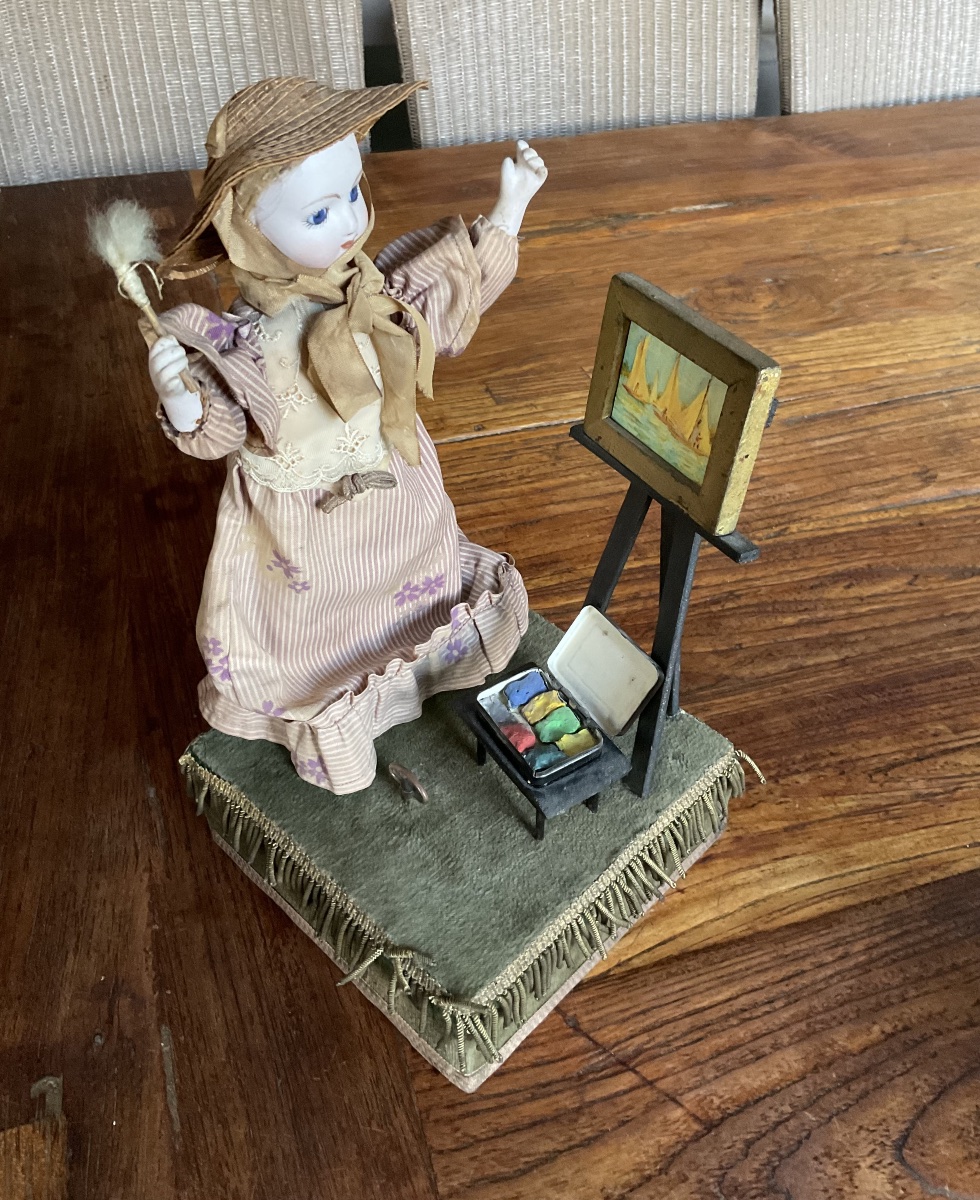 Automate poupée à son chevalet-photo-2