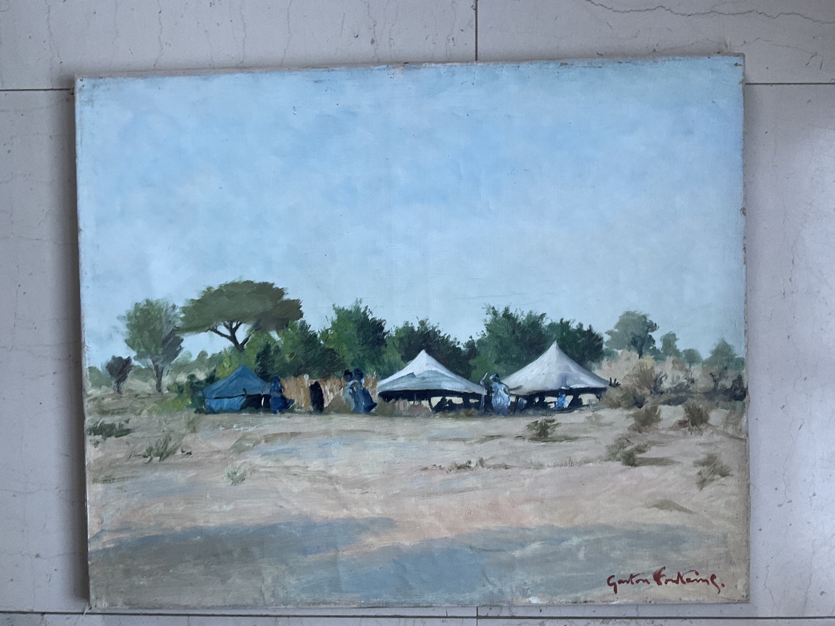 Campement Maure Hst signe Fontaine-photo-3