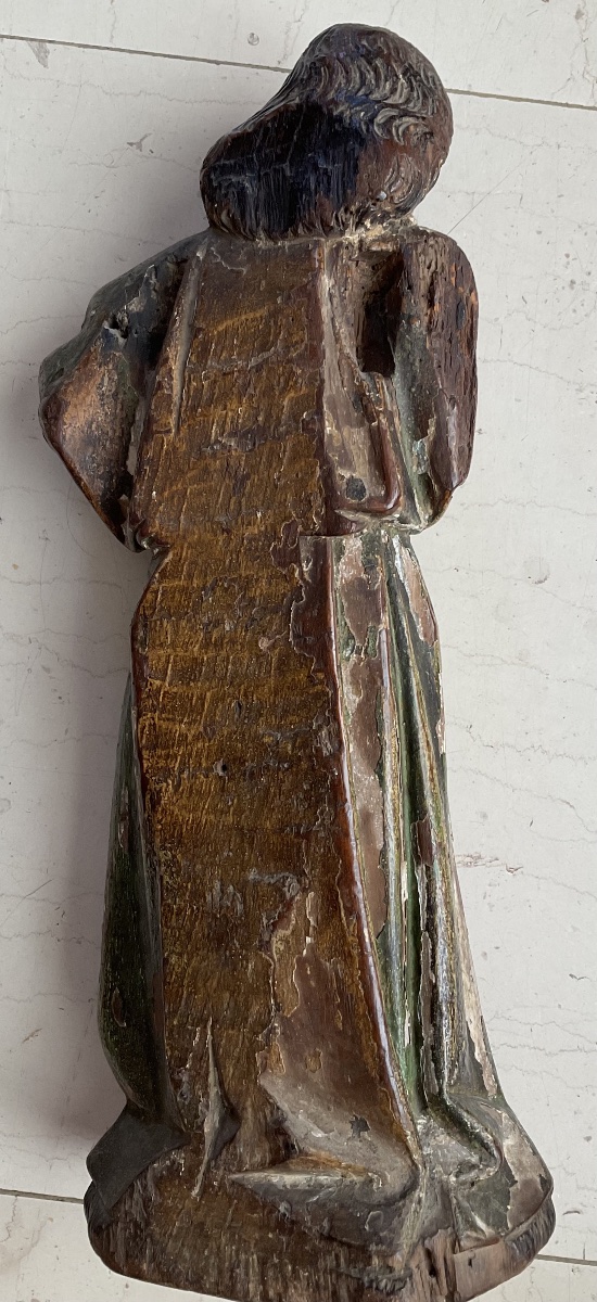 Statue bois XVIe polychromie  ancienne-photo-1