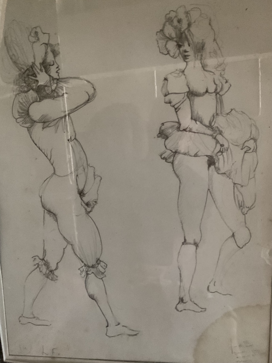 Pencil Drawings On Lithographic Paper By Léonor Fini-photo-3