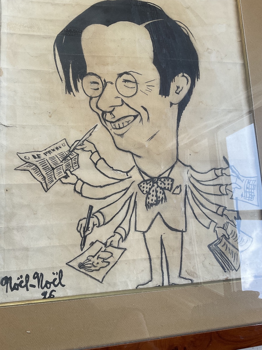 Dessin de Noël Noël représentant Michel Herbert Chansonnier-photo-3